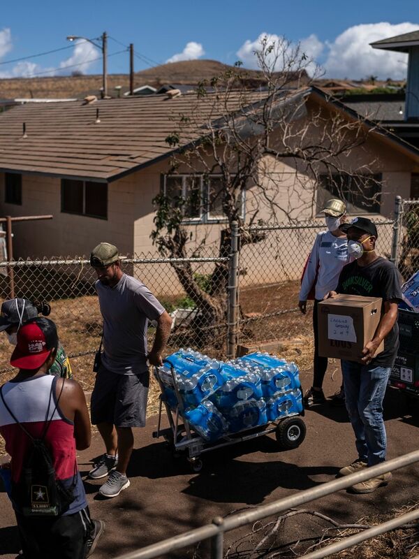 Schwere Waldbr Nde Haben Mehrere Orte Auf Der Hawaii Insel Dem Erdboden