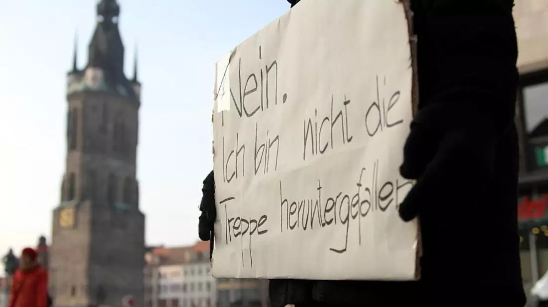 Demonstrantin gegen Gewalt an Frauen - Bild: über dts Nachrichtenagentur