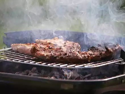Steak auf einem Grill (Archiv) - Foto: über dts Nachrichtenagentur