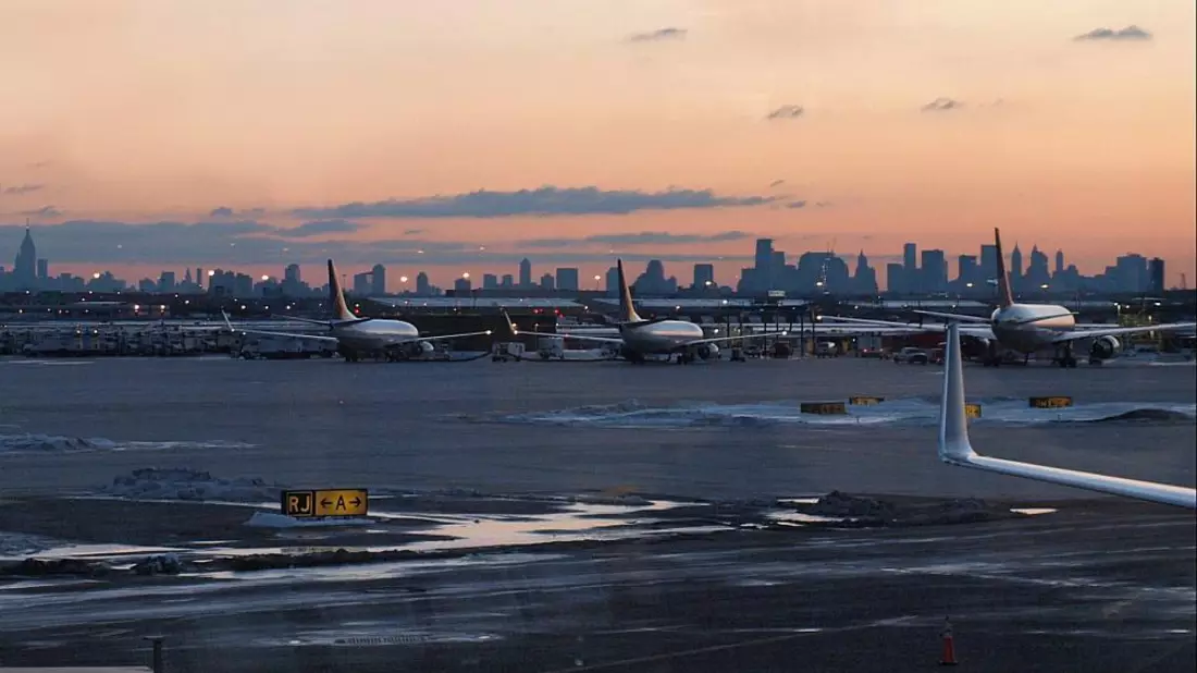 Flugzeuge am Flughafen Newark bei New York - Bild: über dts Nachrichtenagentur