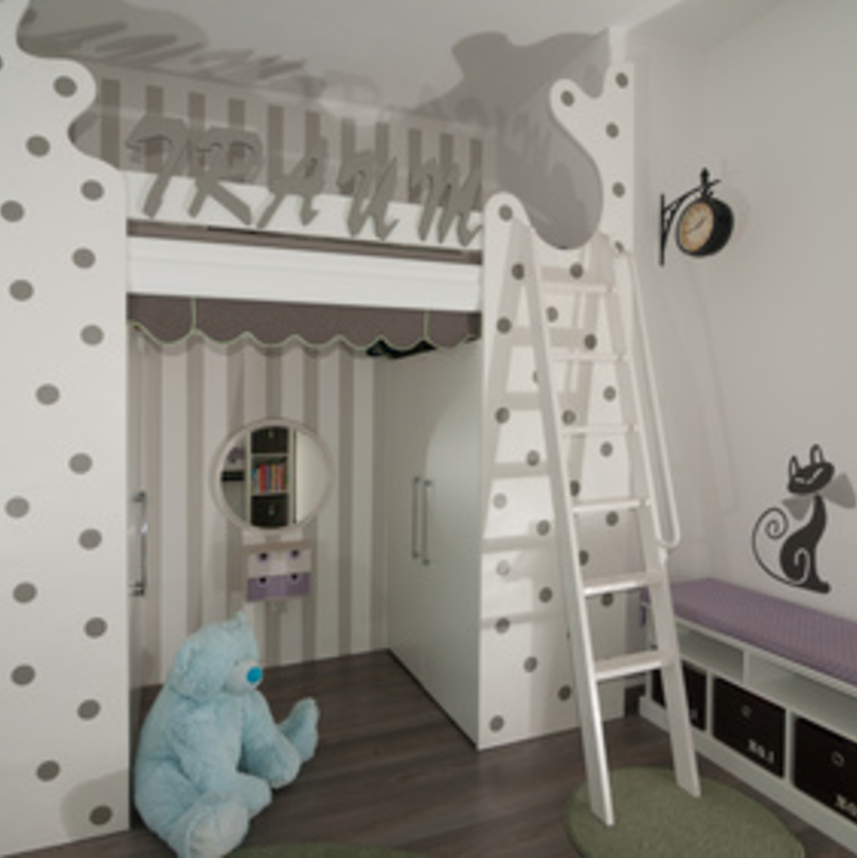 Abbildung 7:Ein Hochbett bietet viel Platz für die Gestaltung des darunter liegenden Raumes. - Foto: © Eduard Shelesnjak - Fotolia.com