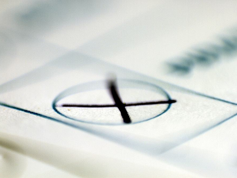 Kreuz auf Stimmzettel (Archiv) - Foto: über dts Nachrichtenagentur