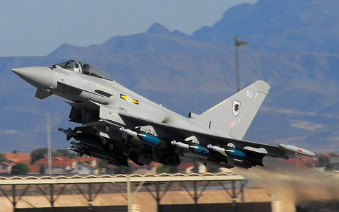 Britisches Kampfflugzeug Eurofighter Typhoon (Archiv) - Foto: über dts Nachrichtenagentur