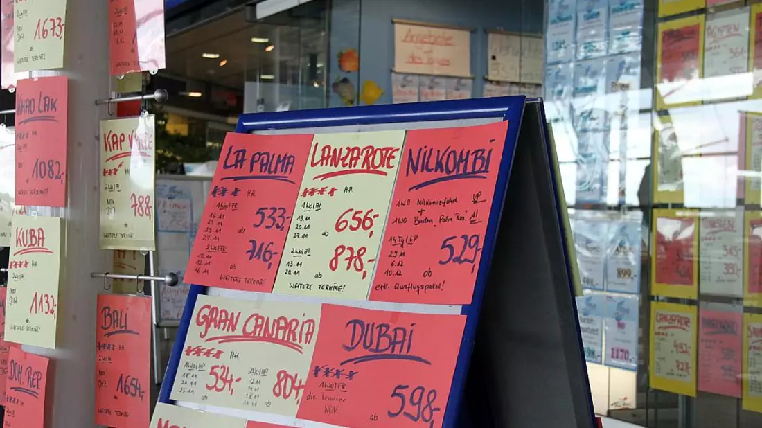 Urlaubsangebote im ReisebÃ¼ro - Bild: über dts Nachrichtenagentur