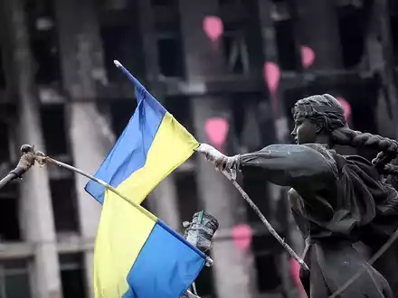 Ukrainische Flagge (Archiv) - Foto: über dts Nachrichtenagentur