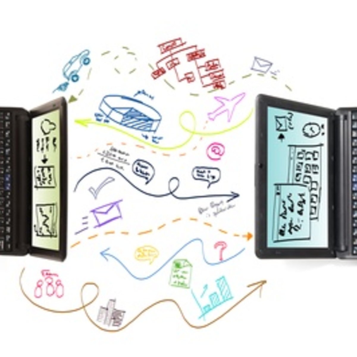 Wenn Computer mittels eines Netzwerks verbunden sind, ist die Datenübertragung einfacher als mittels USB-Stick oder E-Mail. - Foto: © alphaspirit - Fotolia.com