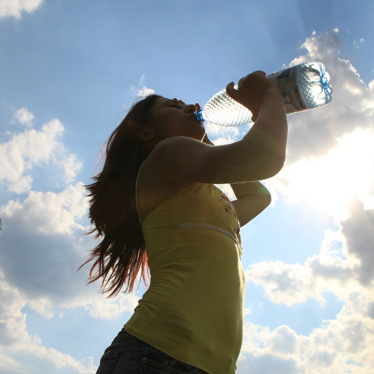 Bei hohen Temperaturen sollten Erwachsene drei bis vier Liter täglich trinken - Foto: Pixabay.com © byrev (CC0 1.0)