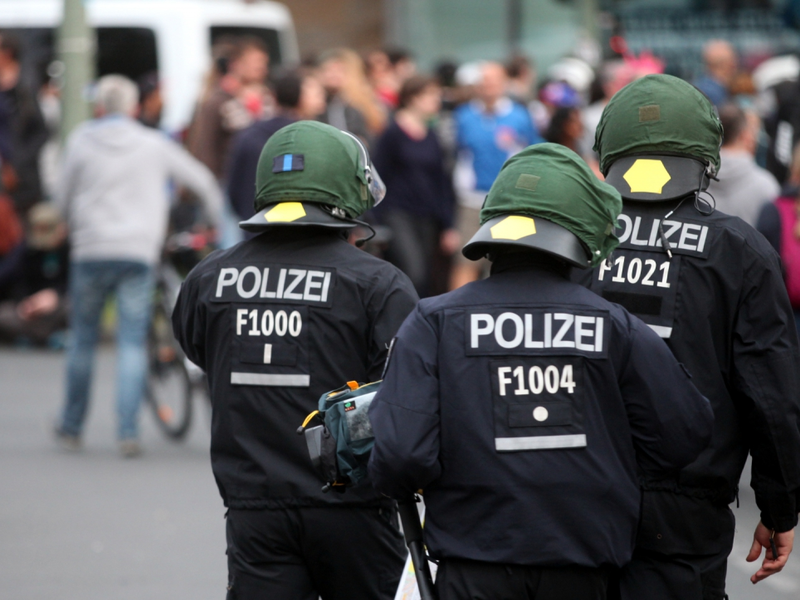 Polizei bei einer Demo - Foto: über dts Nachrichtenagentur