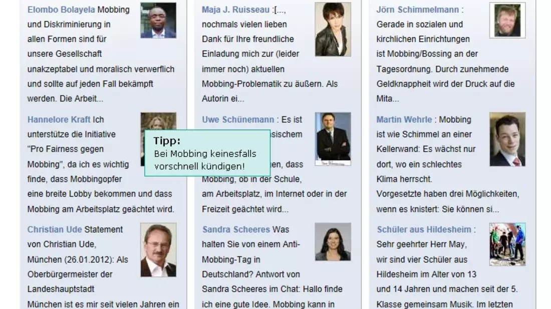 Die Bürgerinitiative „Pro Fairness gegen Mobbing, Hrsg. Klaus-Dieter May ist für den Deutschen Engagementpreis 2014 nominiert - Bild: kdm