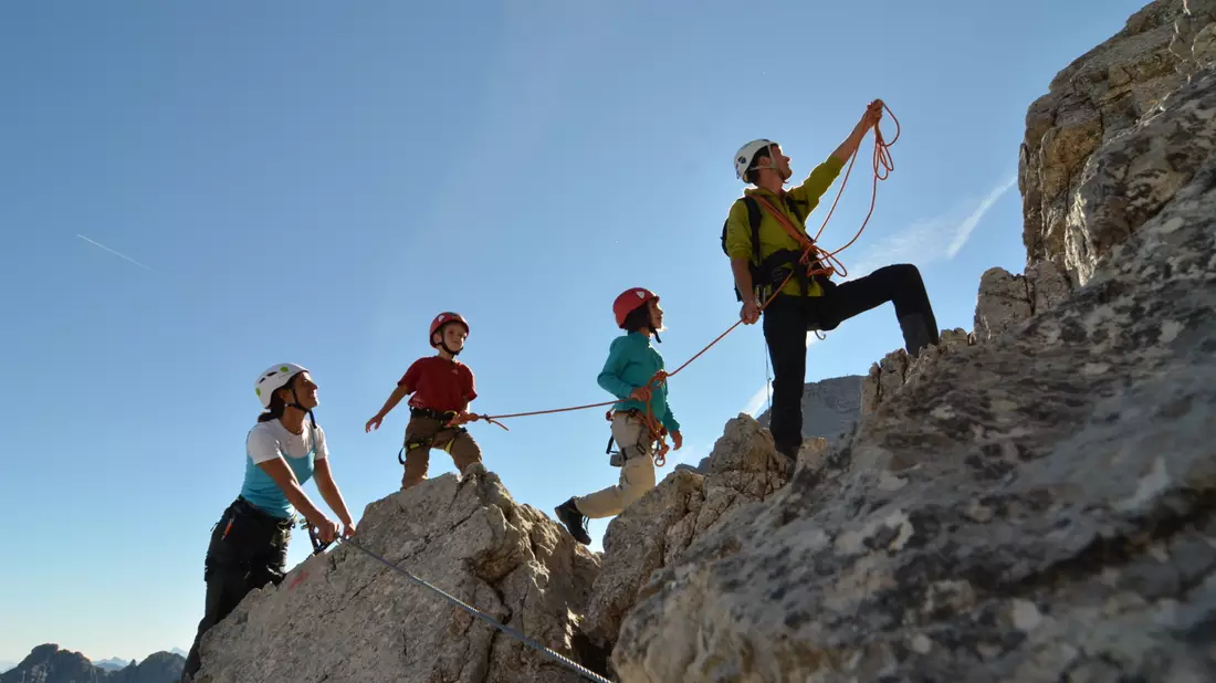Der „Salewa-Klettersteig“ zählt zu den Highlights der Klettersteige in den Allgäuer Alpen. - Bild: Bad Hindelang Tourismus/Wolfgang B. Kleiner