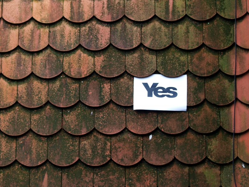 Yes-Plakat zum Referendum in Schottland - Foto: über dts Nachrichtenagentur