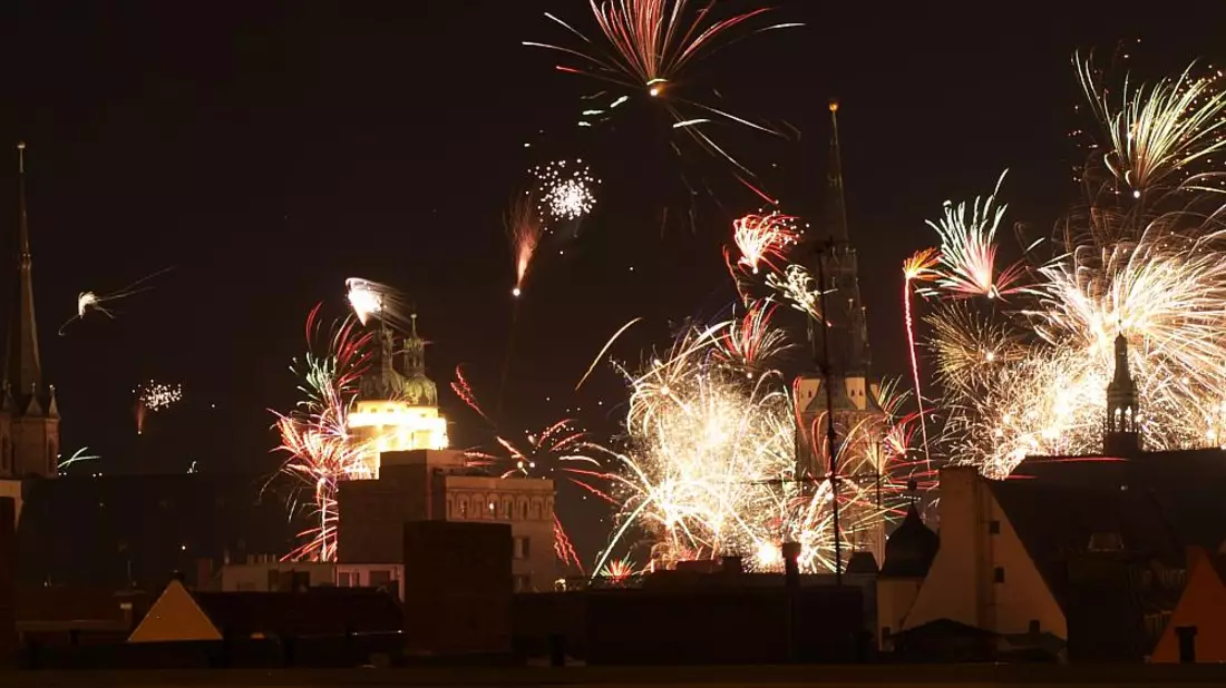 Silvesterfeuerwerk in Halle (Archiv) - Bild: über dts Nachrichtenagentur