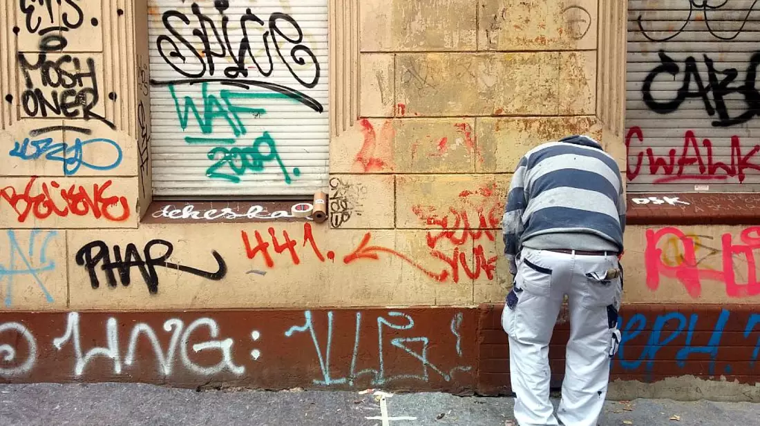 Graffiti-Entfernung - Bild: über dts Nachrichtenagentur