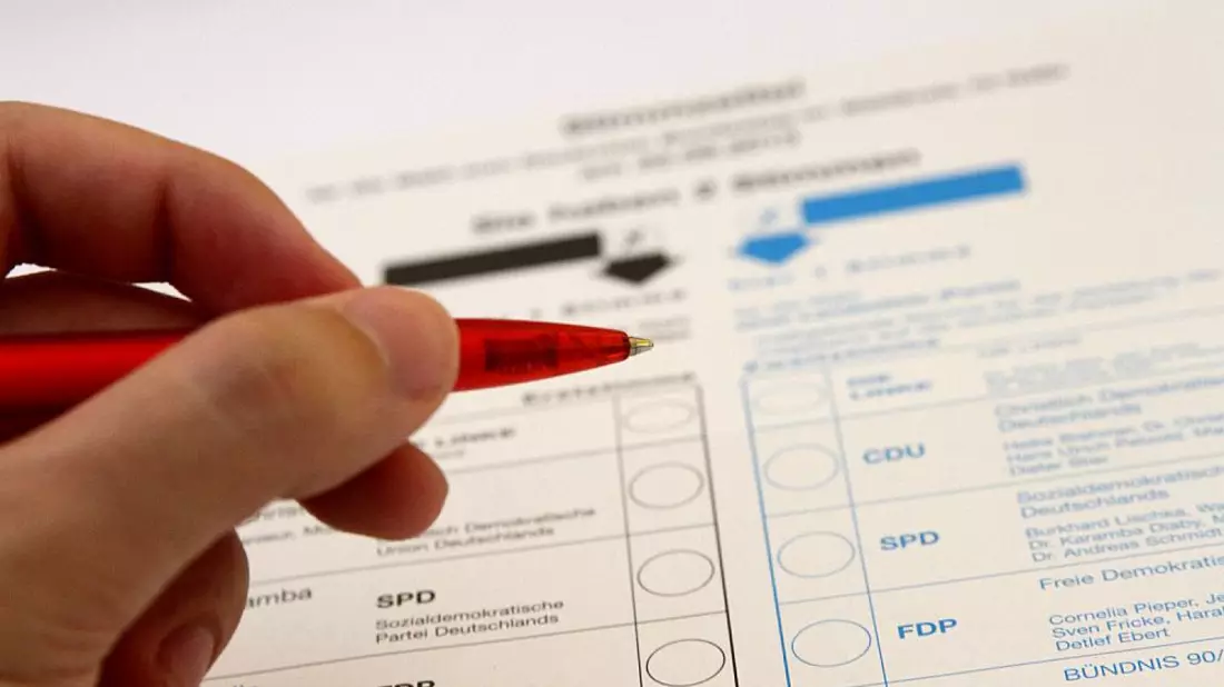 Stimmzettel für die Bundestagswahl - Bild: über dts Nachrichtenagentur