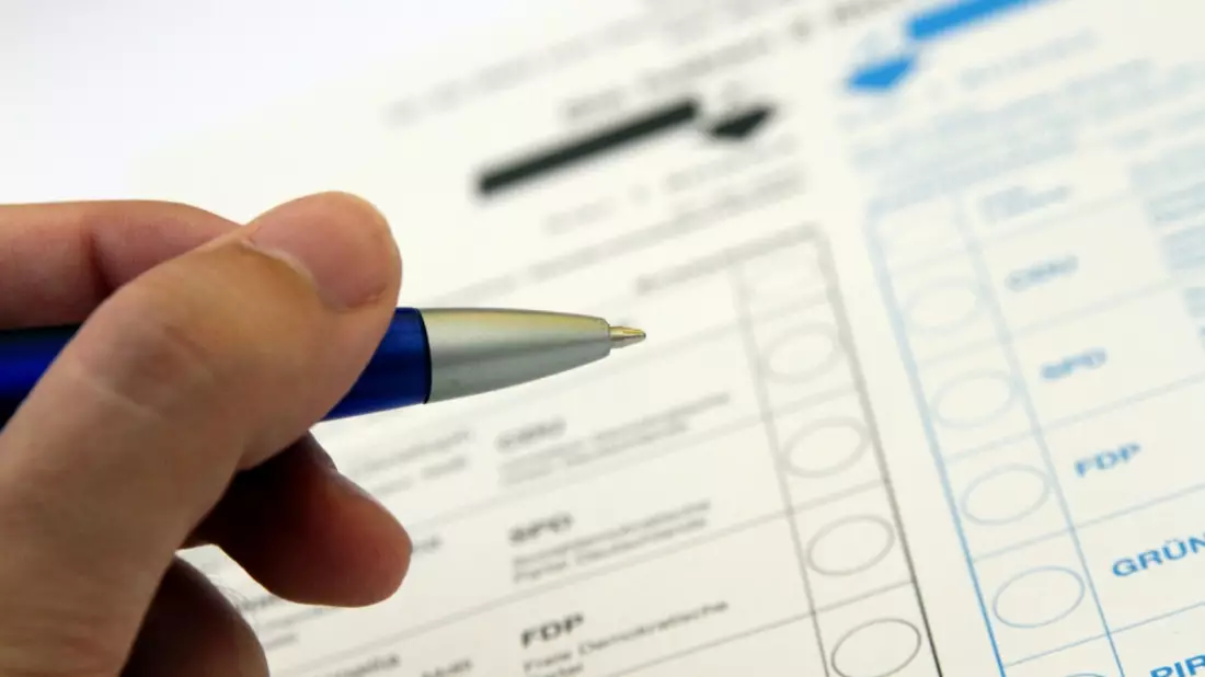 Stimmzettel fÃ¼r die Bundestagswahl - Bild: über dts Nachrichtenagentur