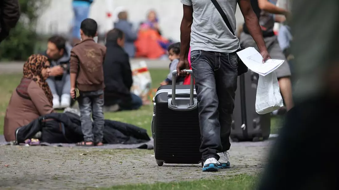 FlÃ¼chtlinge an einer Aufnahmestelle - Bild: über dts Nachrichtenagentur