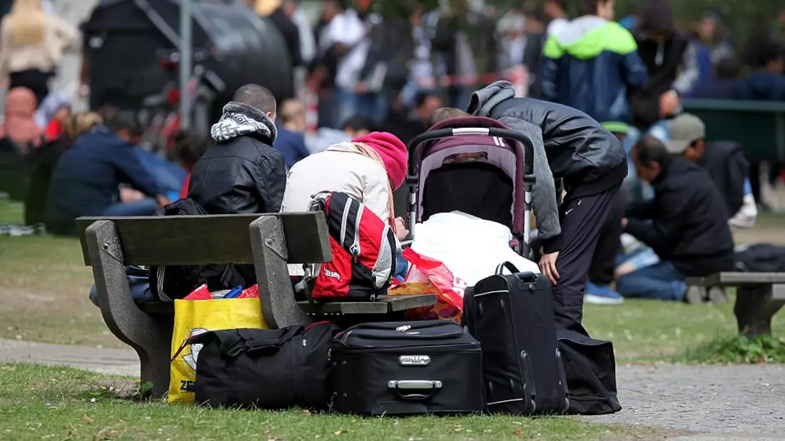 Flüchtlinge an einer Aufnahmestelle (Archiv) - Bild: über dts Nachrichtenagentur
