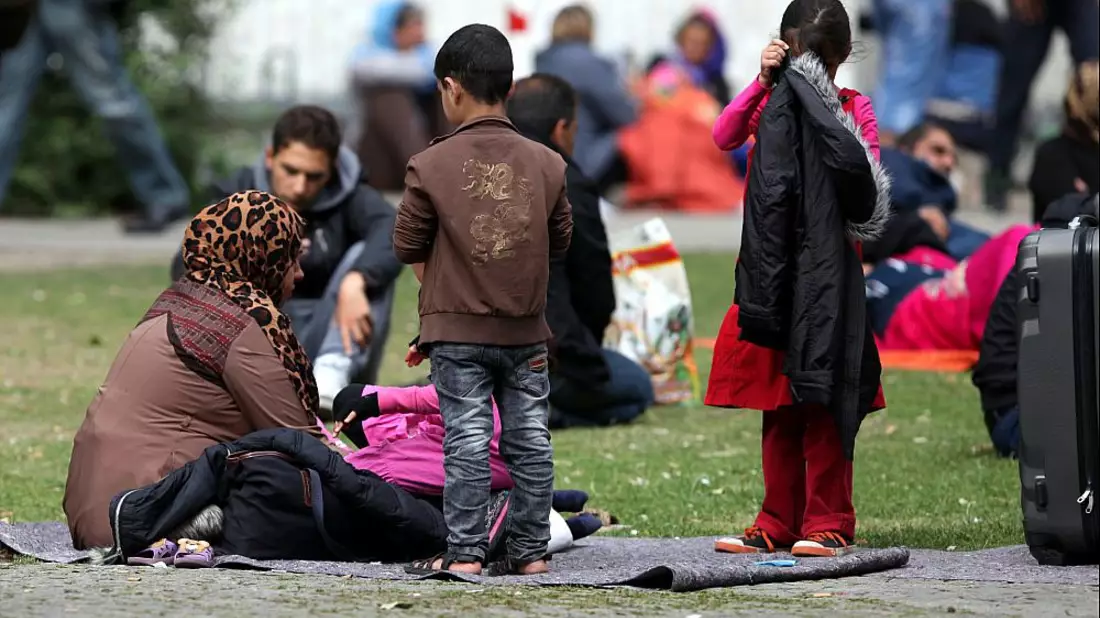 Flüchtlinge an einer Aufnahmestelle (Archiv) - Bild: über dts Nachrichtenagentur