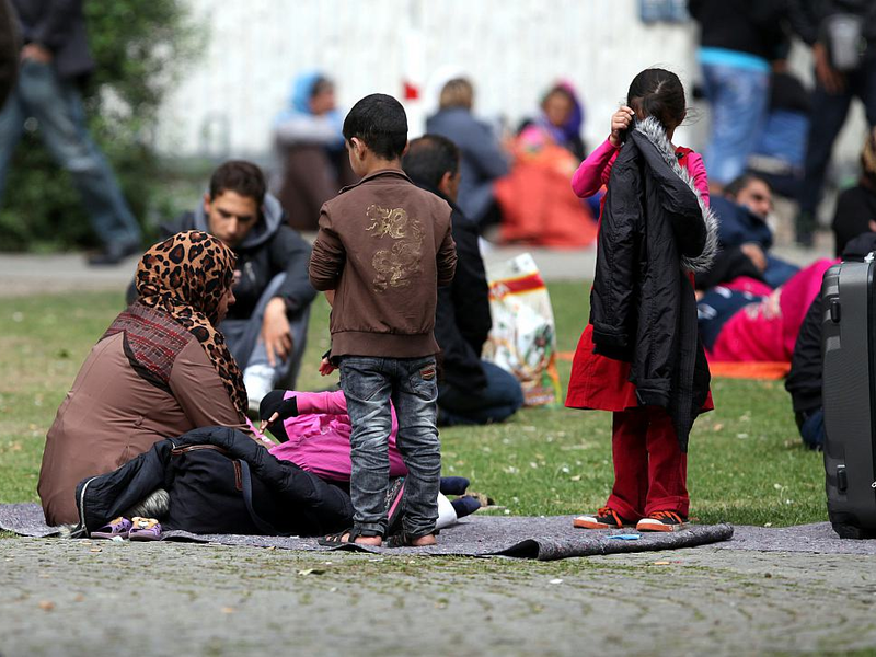 Flüchtlinge an einer Aufnahmestelle (Archiv) - Foto: über dts Nachrichtenagentur