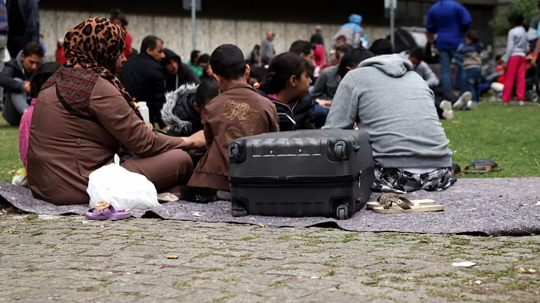 Flüchtlinge an einer Aufnahmestelle (Archiv) - Bild: über dts Nachrichtenagentur