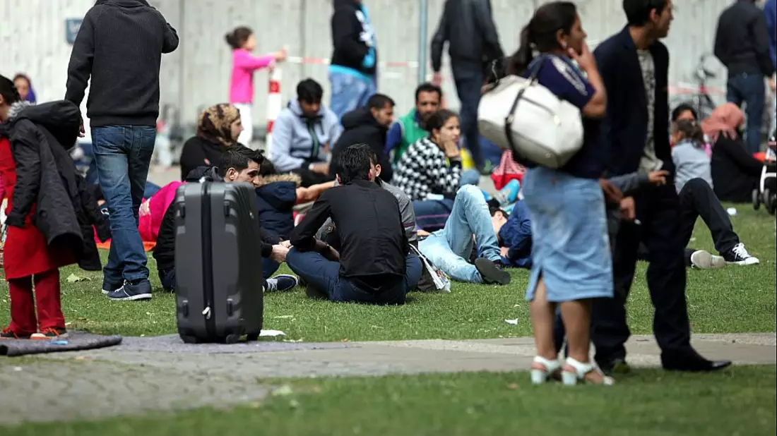 Flüchtlinge an einer Aufnahmestelle (Archiv) - Bild: über dts Nachrichtenagentur