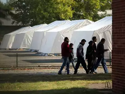 Flüchtlinge in einer Zeltstadt (Archiv) - Foto: über dts Nachrichtenagentur