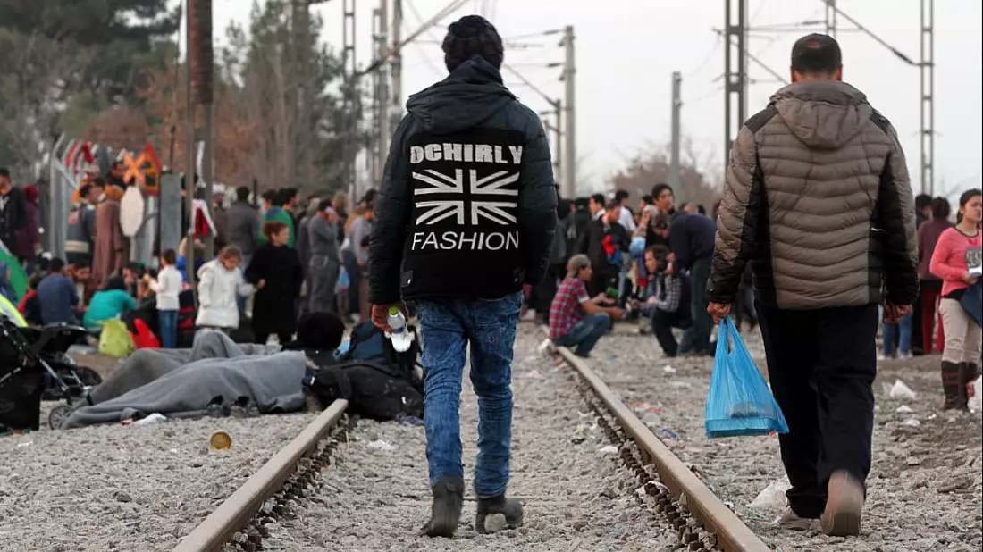 FlÃ¼chtlinge auf der Balkanroute - Bild: über dts Nachrichtenagentur