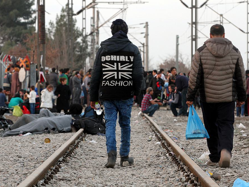 FlÃ¼chtlinge auf der Balkanroute - Foto: über dts Nachrichtenagentur