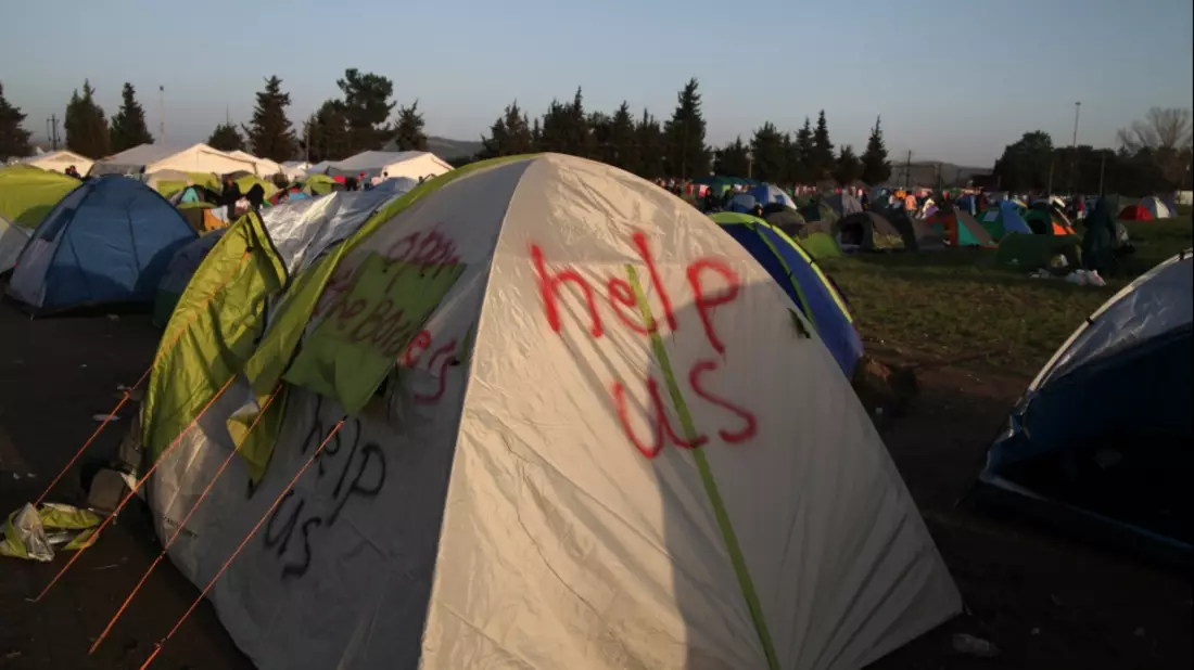 FlÃ¼chtlingslager Idomeni - Bild: über dts Nachrichtenagentur