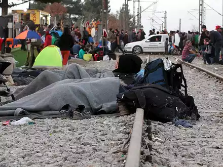 Flüchtlinge auf der Balkanroute (Archiv) - Foto: über dts Nachrichtenagentur