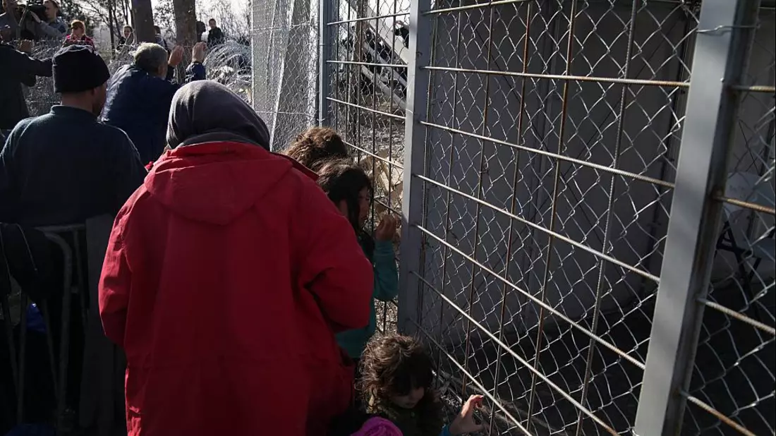 Flüchtlinge an der Grenze Griechenland-Mazedonien (Archiv) - Bild: über dts Nachrichtenagentur