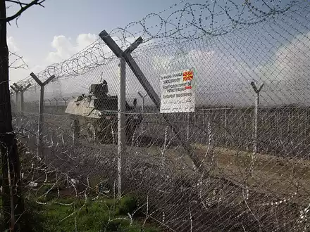 Grenze Mazedonien - Griechenland (Archiv) - Foto: über dts Nachrichtenagentur
