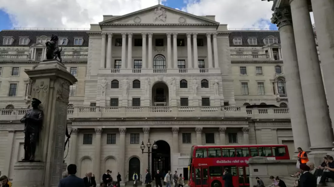 Bank of England im Finanzviertel von London - Bild: über dts Nachrichtenagentur