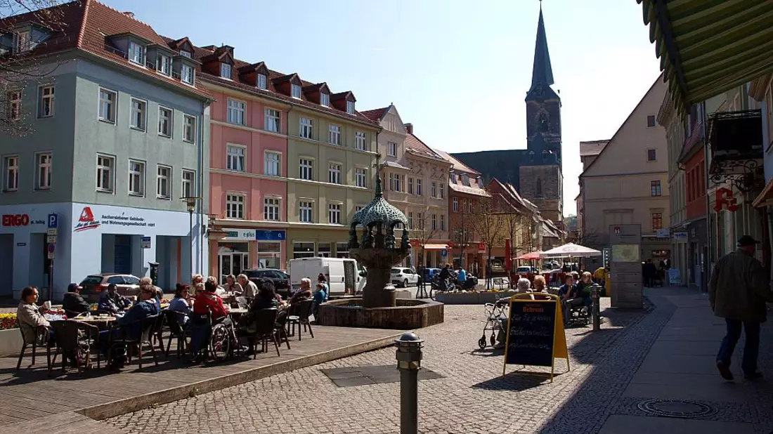 Marktplatz einer Kleinstadt (Aschersleben) (Archiv) - Bild: über dts Nachrichtenagentur