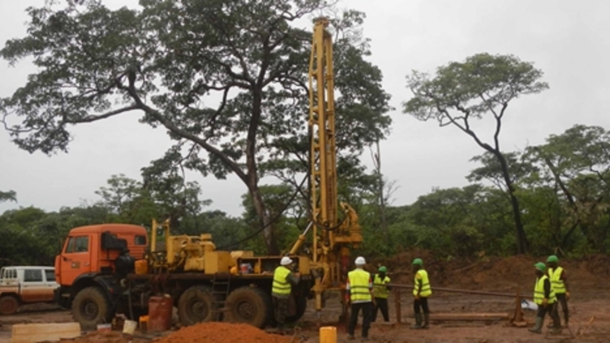 Bohrgerät im Einsatz - Foto: Lucapa Diamond Company