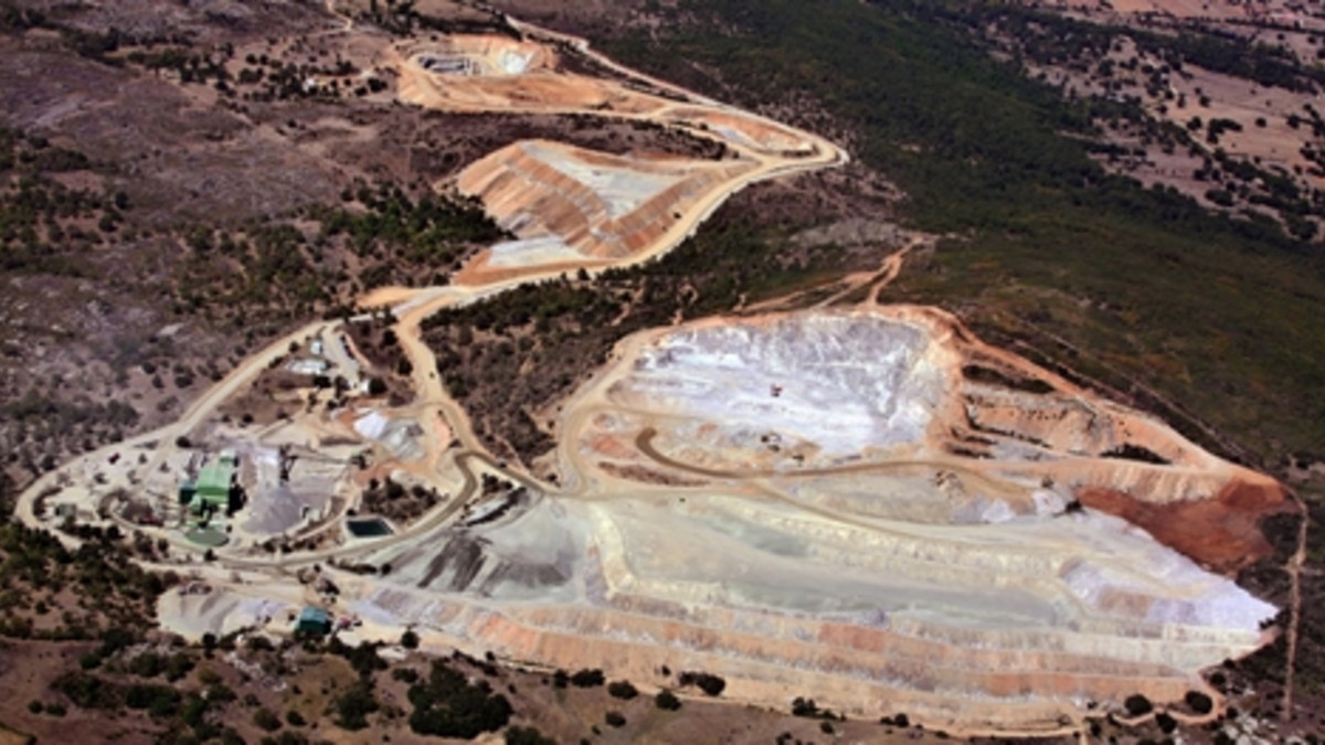 Luftansicht der Los Santos-Mine - Foto: Almonty Industries
