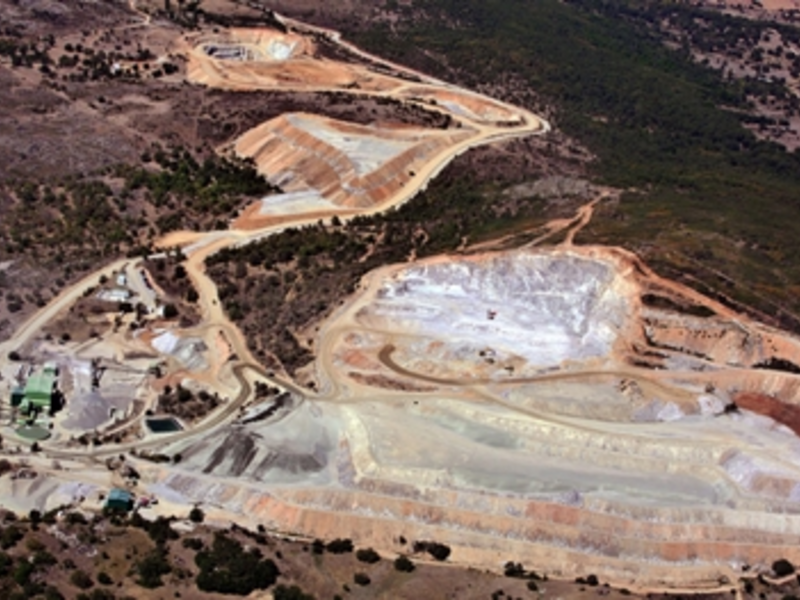 Luftansicht der Los Santos-Mine - Foto: Almonty Industries