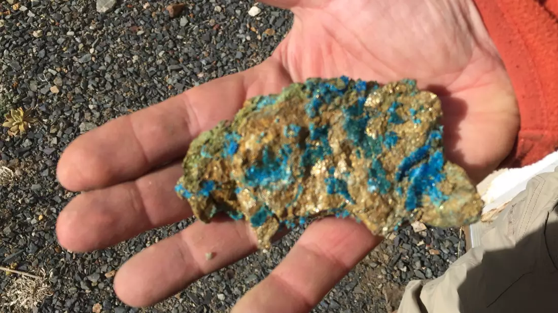 Kupfer- und Goldvererzung - Bild: Broadway Gold Mining