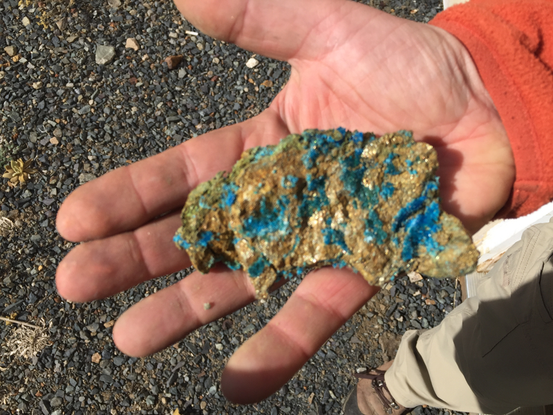 Kupfer- und Goldvererzung - Foto: Broadway Gold Mining