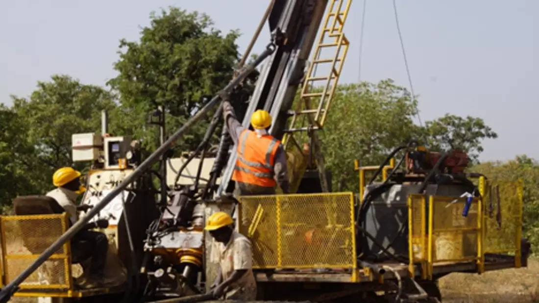 Bohrungen auf South Houndé - Bild: Foto: Sarama Resources