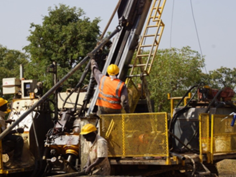 Bohrungen auf South Houndé - Foto: Sarama Resources