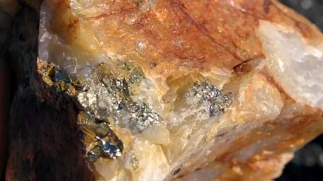 Goldvererzung - Bild: Foto: West Red Lake Gold Mines