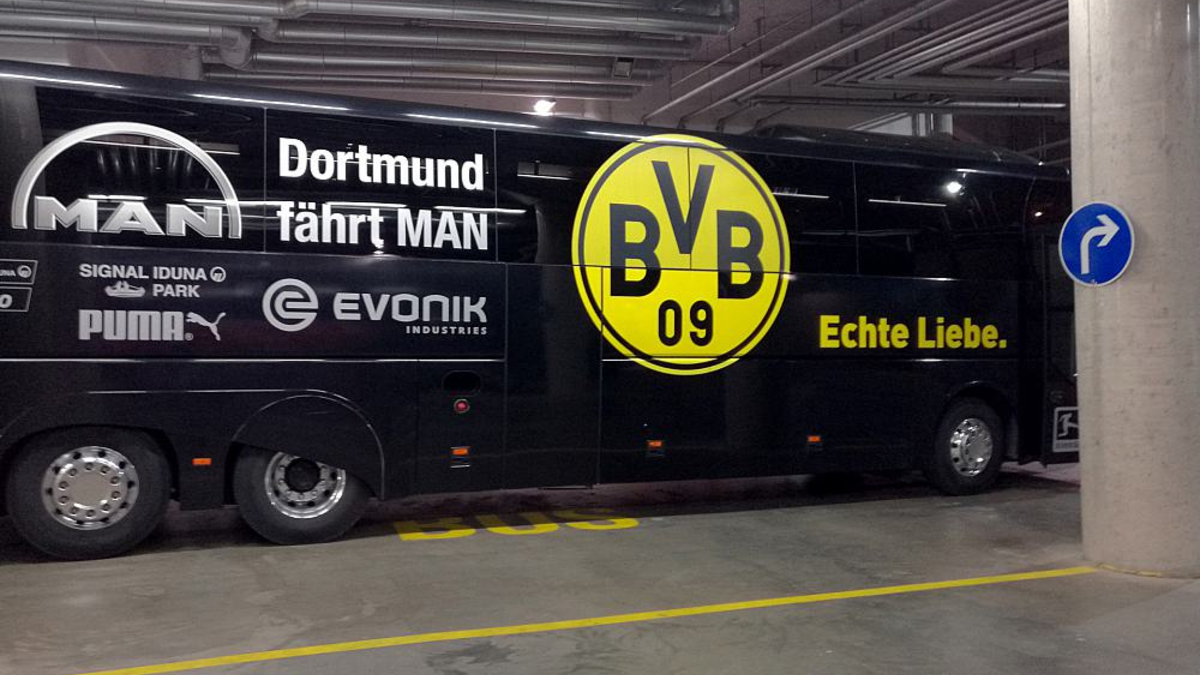 Bus von Borussia Dortmund (Archiv) - Foto: über dts Nachrichtenagentur