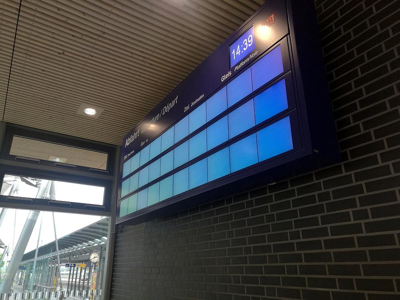 Ausgefallene Anzeigentafel bei der Bahn - Foto: über dts Nachrichtenagentur