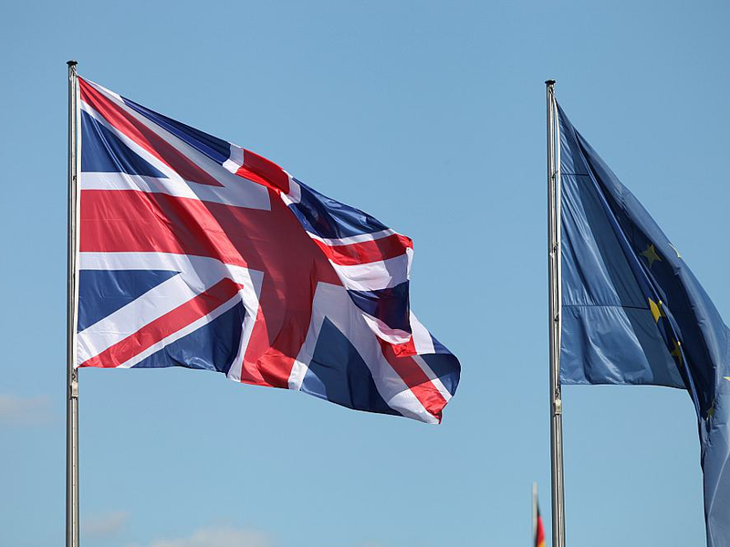 Fahnen von EU und Großbritannien (Archiv) - Foto: über dts Nachrichtenagentur
