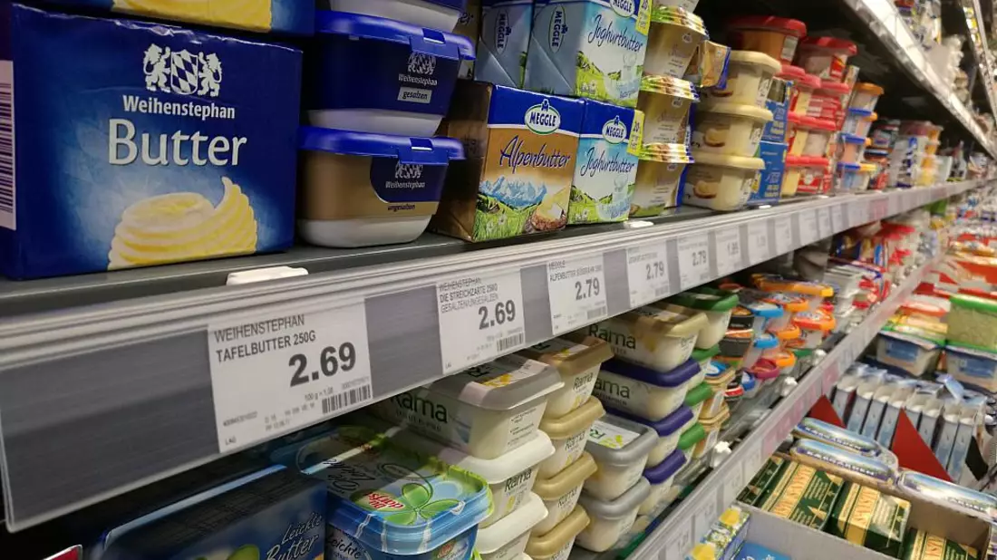 Butter in einem Supermarkt - Bild: über dts Nachrichtenagentur