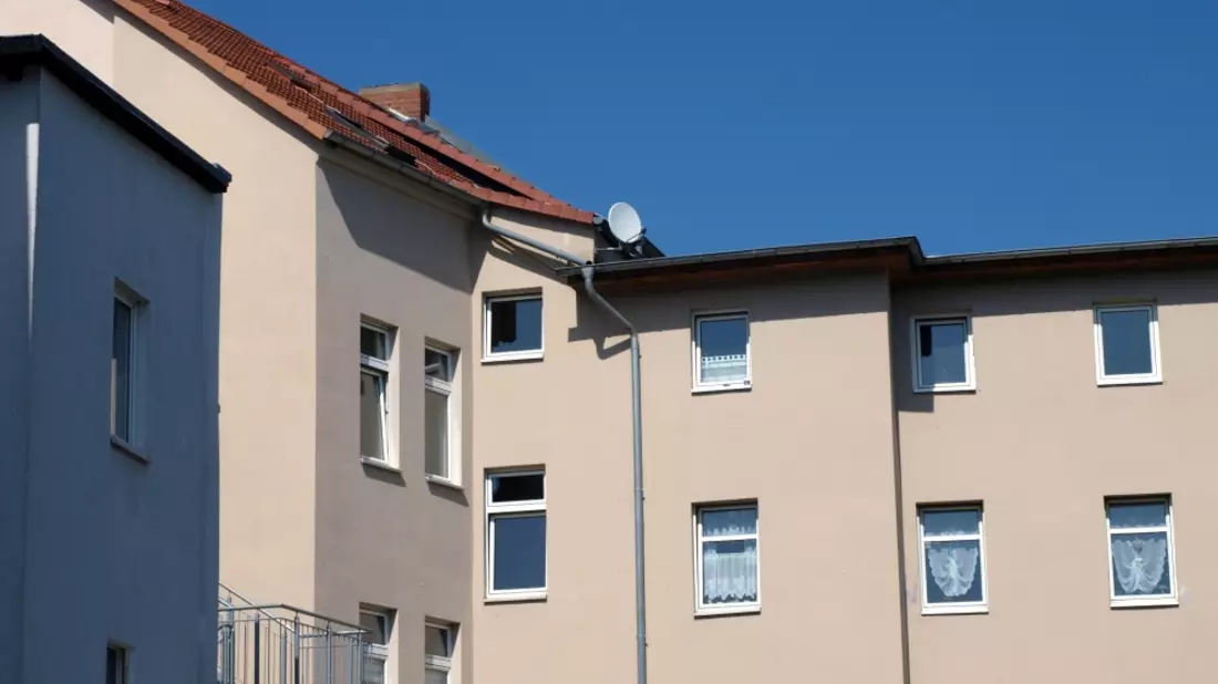 Wohnhaus, Illustration mit AI erstellt.