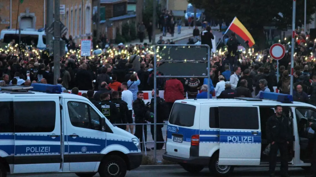 Proteste in Chemnitz am 30.08.2018 - Bild: über dts Nachrichtenagentur