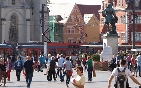 Marktplatz von Halle (Archiv) - Foto: über dts Nachrichtenagentur