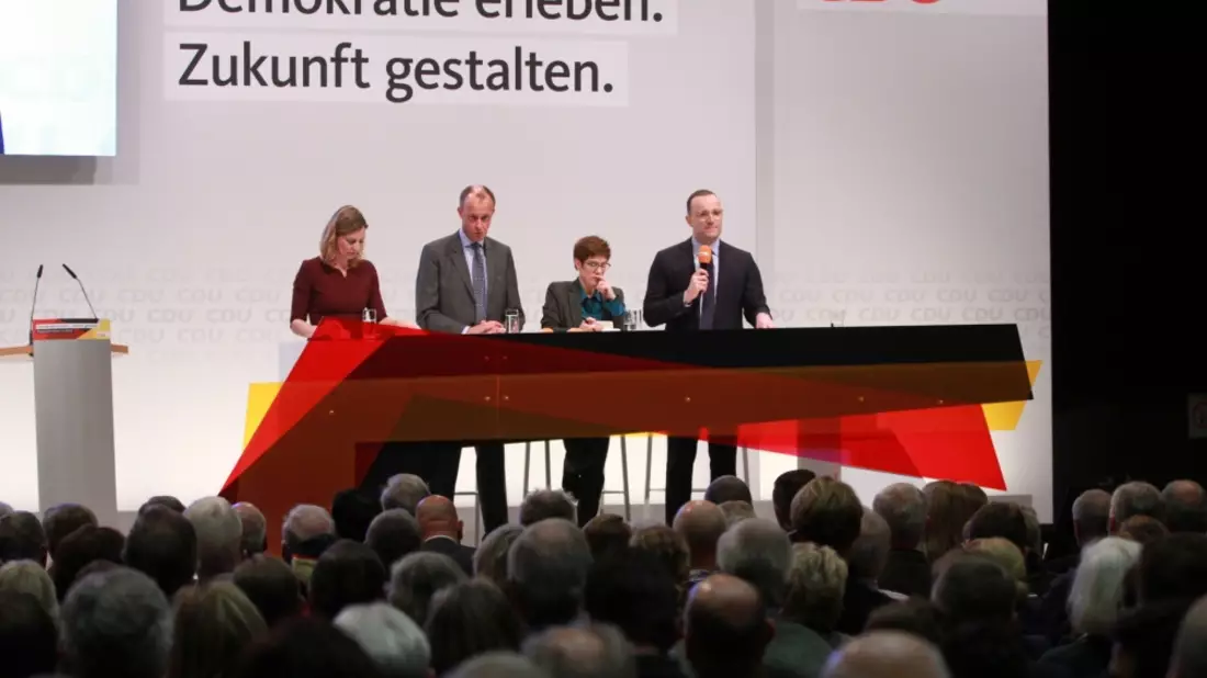 Friedrich Merz, Annegret Kramp-Karrenbauer und Jens Spahn - Bild: über dts Nachrichtenagentur